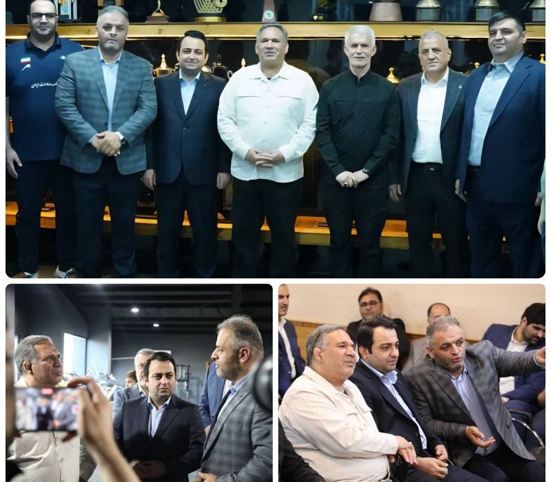 رئیس کمیسیون اقتصادی مجلس و مدیرعامل بانک صادرات ایران در اردوی ملی‌پوشان وزنه‌برداری/ اهدای نشان ویژه فدراسیون وزنه‌برداری به محسن سیفی به پاس حمایت از قهرمانان کشور