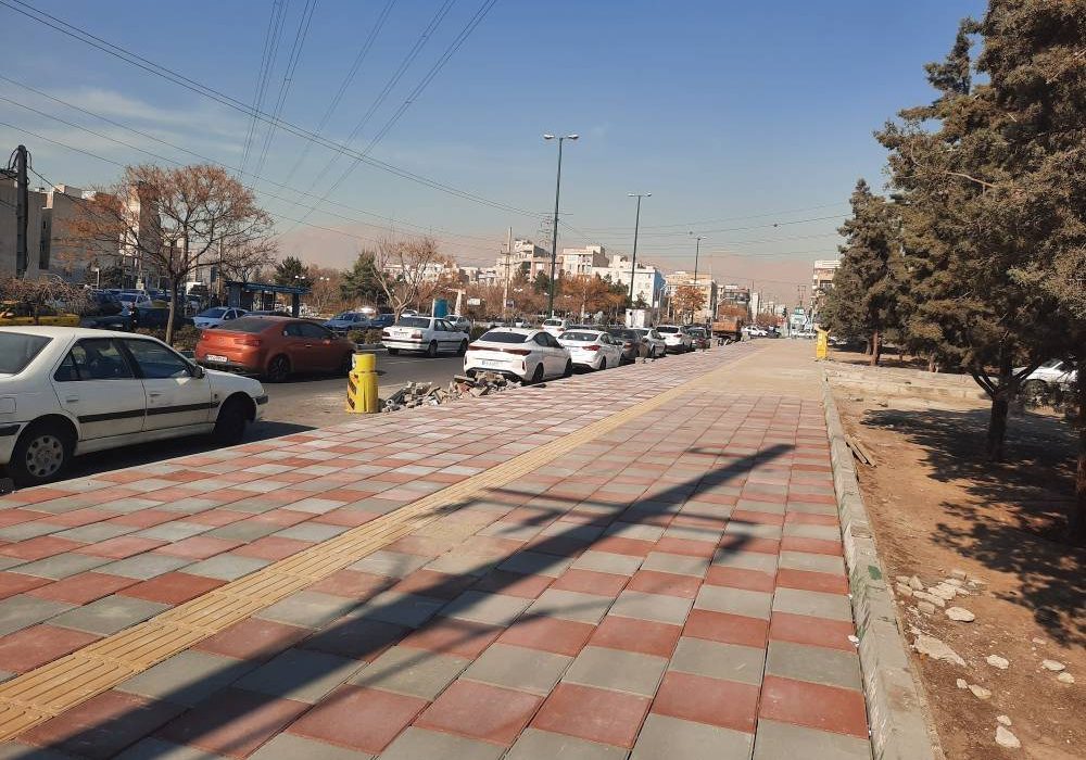 بهسازی ۲ هزار مترمربع پیاده‌رو و ۳۰۰ متر طول کانیو در محله جنت‌آباد مرکزی