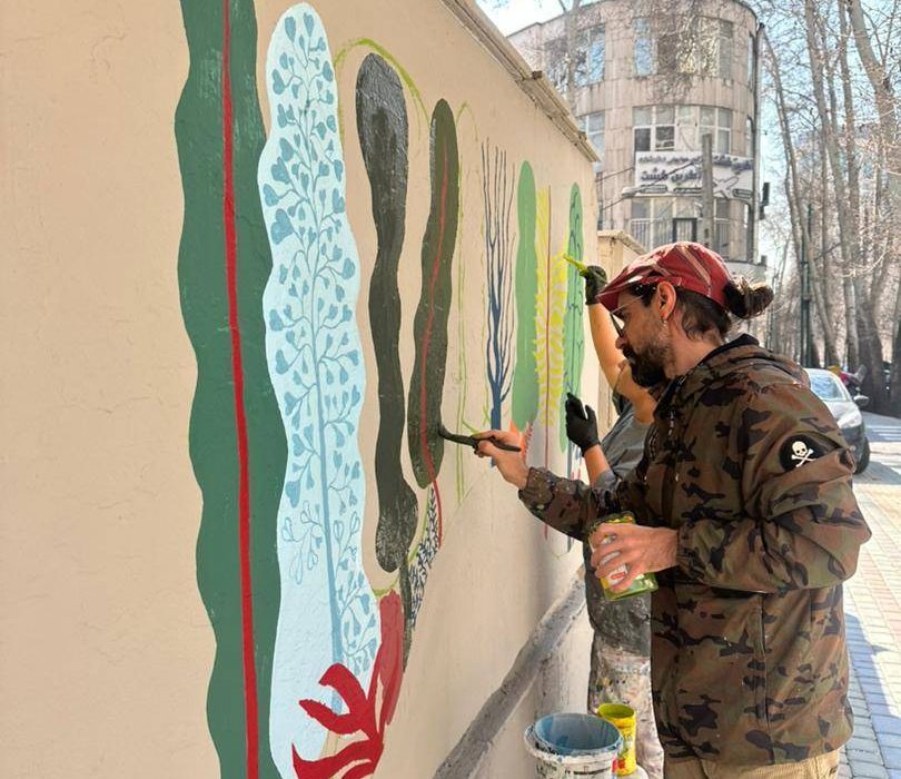 تغییر چهره محورهای شاخص شمال تهران با ۲۸۵۰ مترمربع نقاشی دیواری