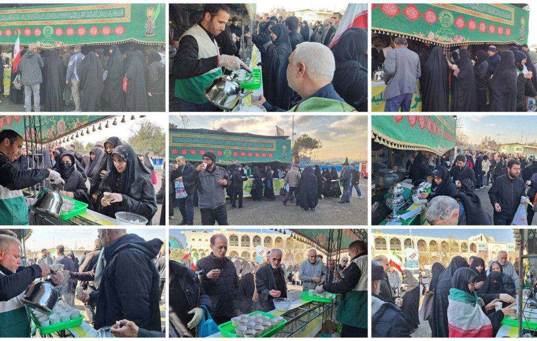 استقبال پرشور شهروندان از موکب‌های پذیرایی و غرفه‌های فرهنگی منطقه۹