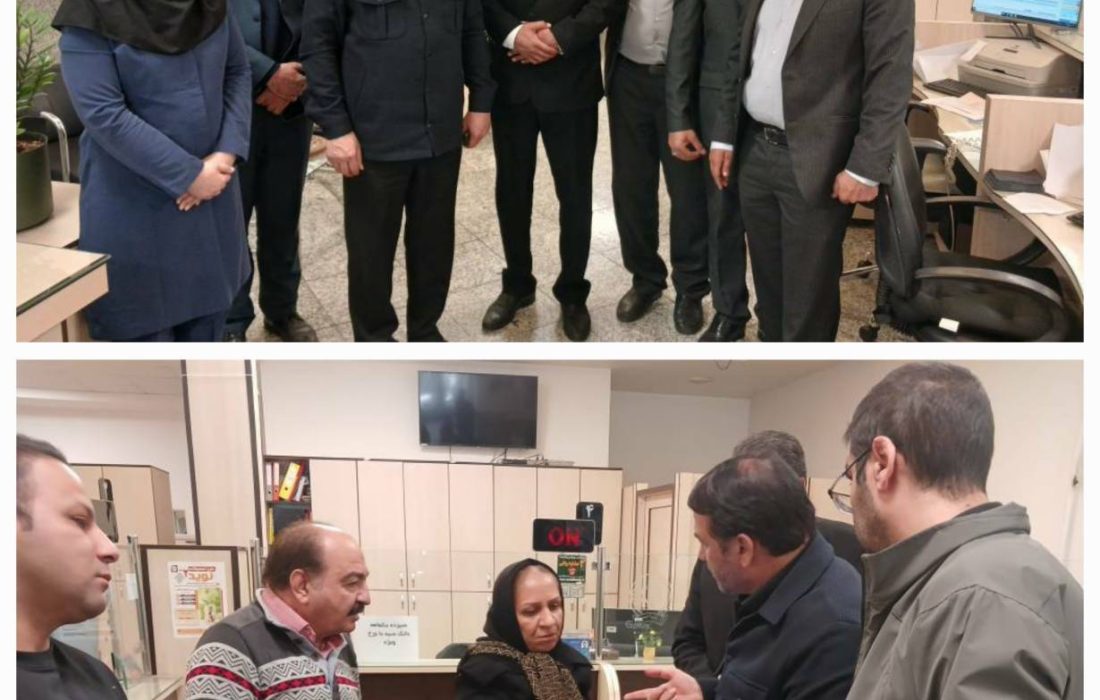 بازدید سرزده مدیرعامل بانک سپه از شعبه سهروردی جنوبی