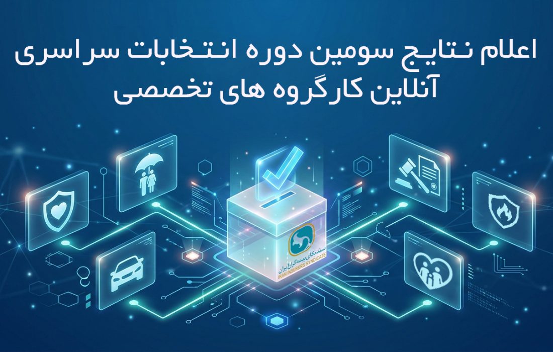 اعلام نتایج دور نخست سومین دوره انتخابات آنلاین دبیران کارگروه های تخصصی سندیکای بیمه‌گران ایران