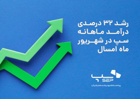 رشد ۳۲ درصدی درآمد ماهانه سپ در شهریور ماه امسال