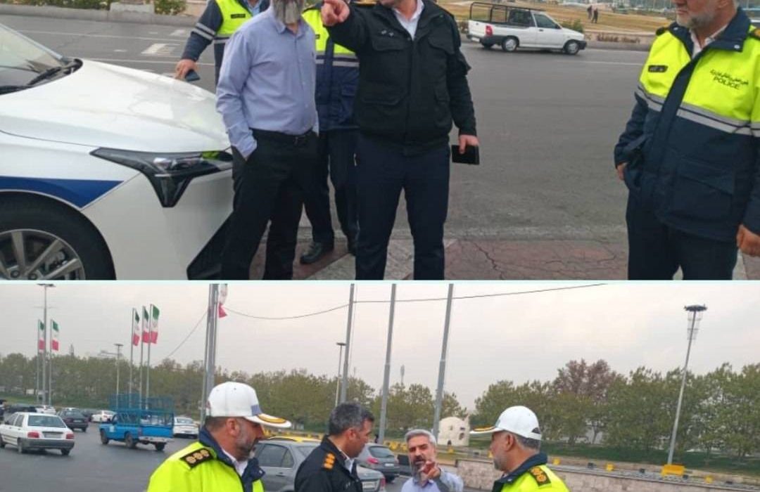 بررسی میدانی وضعیت ایمنی شبکه معابر بزرگراهی منطقه۹
