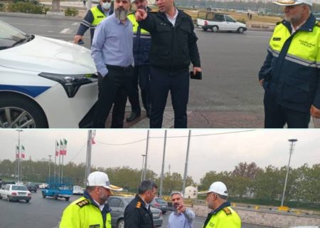 بررسی میدانی وضعیت ایمنی شبکه معابر بزرگراهی منطقه۹