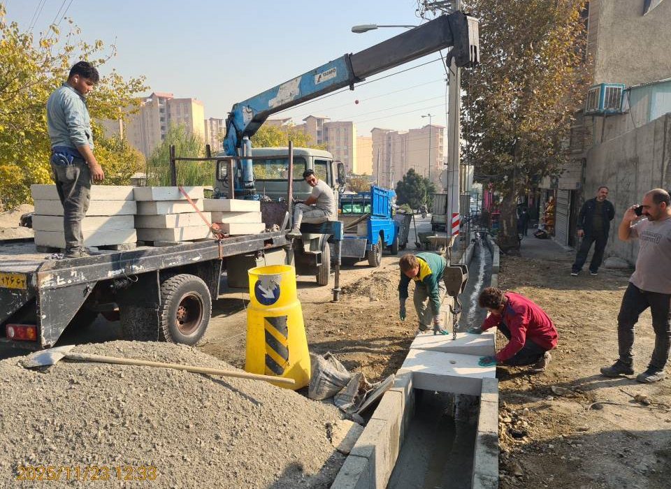 احداث نهر در بولوار کوهسار