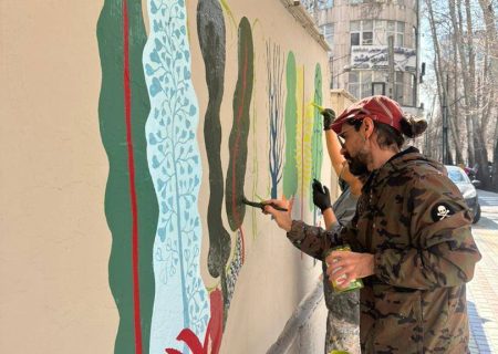 تغییر چهره محورهای شاخص شمال تهران با ۲۸۵۰ مترمربع نقاشی دیواری