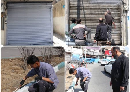 نقش رنگ بر جداره های شهری خیابان شهید دستغیب در پی تخریب ساختمان ها