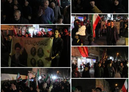 دسته عزاداری مردمی منطقه۹ به یاد رهبر شهید در آستانه مقدس امام زاده عبدالله