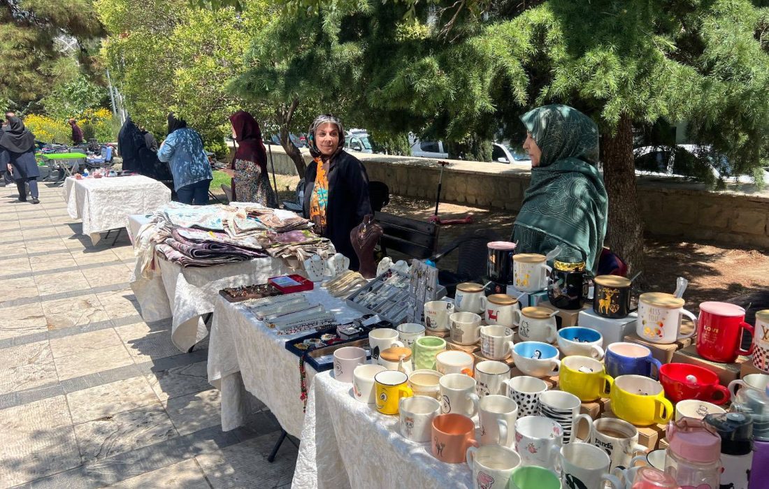 نمایش دست آفریده‌های بانوان کارآفرین در بوستان سلامت منطقه ۲