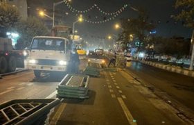 ایجاد تسهیل تردد در مسیر برگزاری مراسم وداع و بدرقه آقای شهید ایران